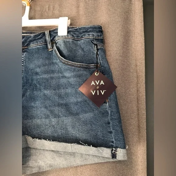 NWT Ava & Viv Jean Shorts - Picture 3 of 11